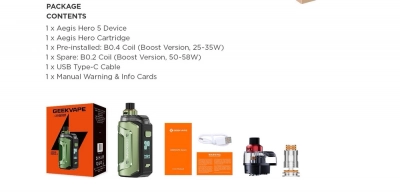 Купить Geek Vape Hero 5 2000mAh (Iron Black) Geek Vape Hero 5 2000mAh (Iron Black)